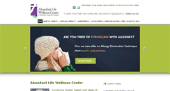 Desktop Screenshot of abundantlifewellnesscenter.com